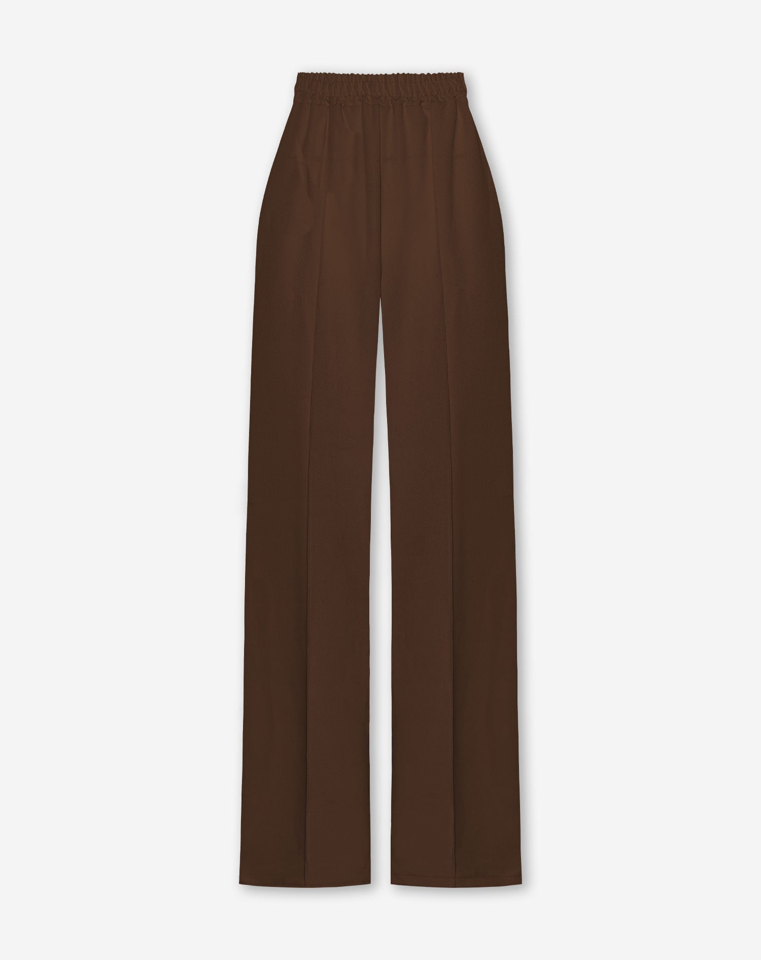 PINTUCK STRAIGHT LEG PANTALON PETITE BRUIN