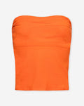TAMAR STRAPLESS RUCHED TOP ORANJE
