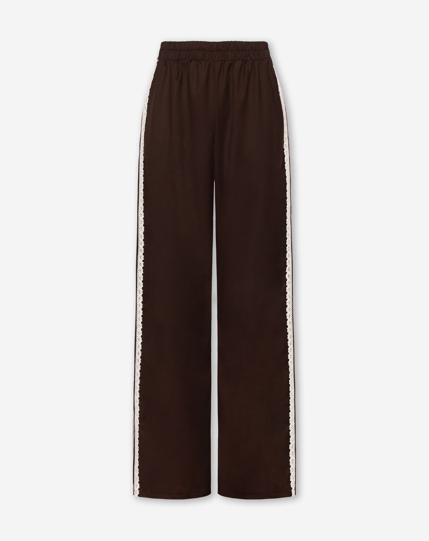 CROCHET TAPE PANTALON PETITE BRUIN