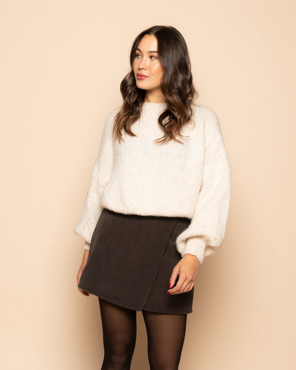 ALISON CORDUROY SKORT BRUIN