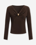 SIENNA DETAIL TOP BRUIN