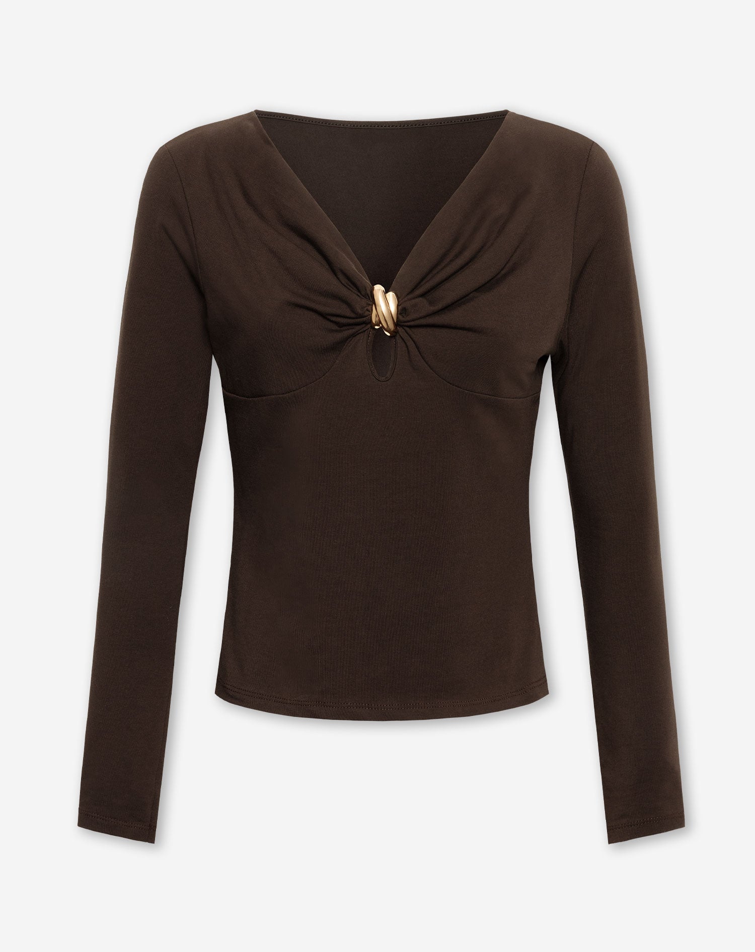 SIENNA DETAIL TOP BRUIN