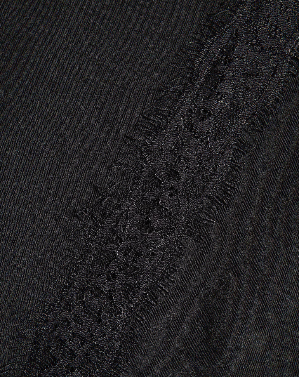 JULIE LACE TAPE PANTALON TALL ZWART