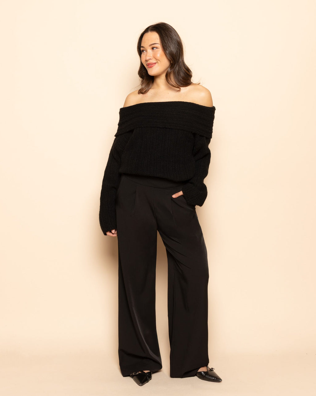 JULIE COZY PANTALON ZWART