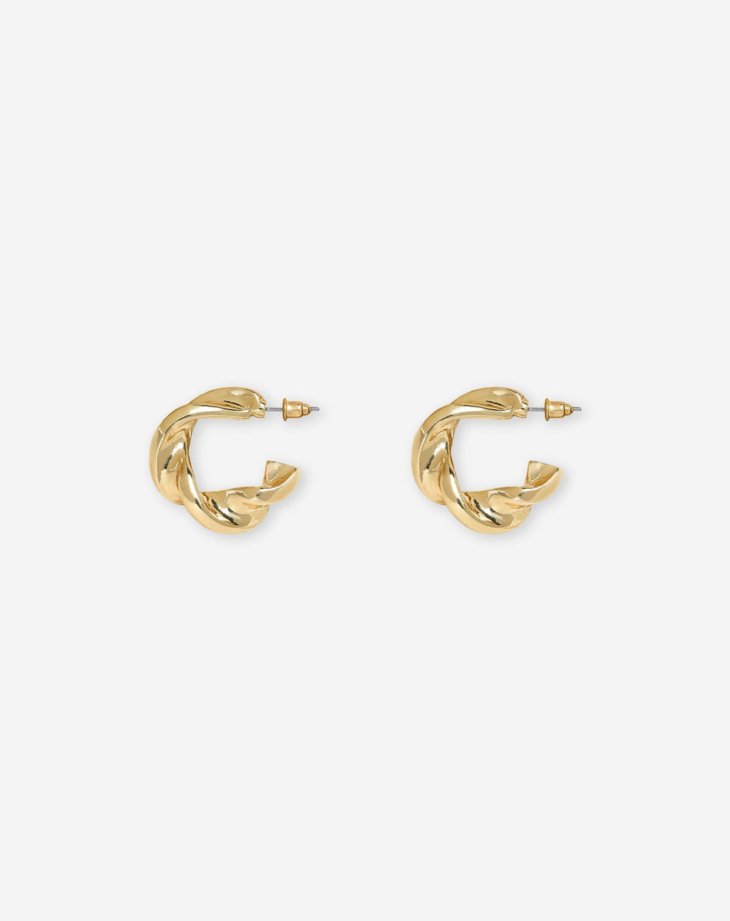 CHUNKY SWIRL EARRINGS GOLD