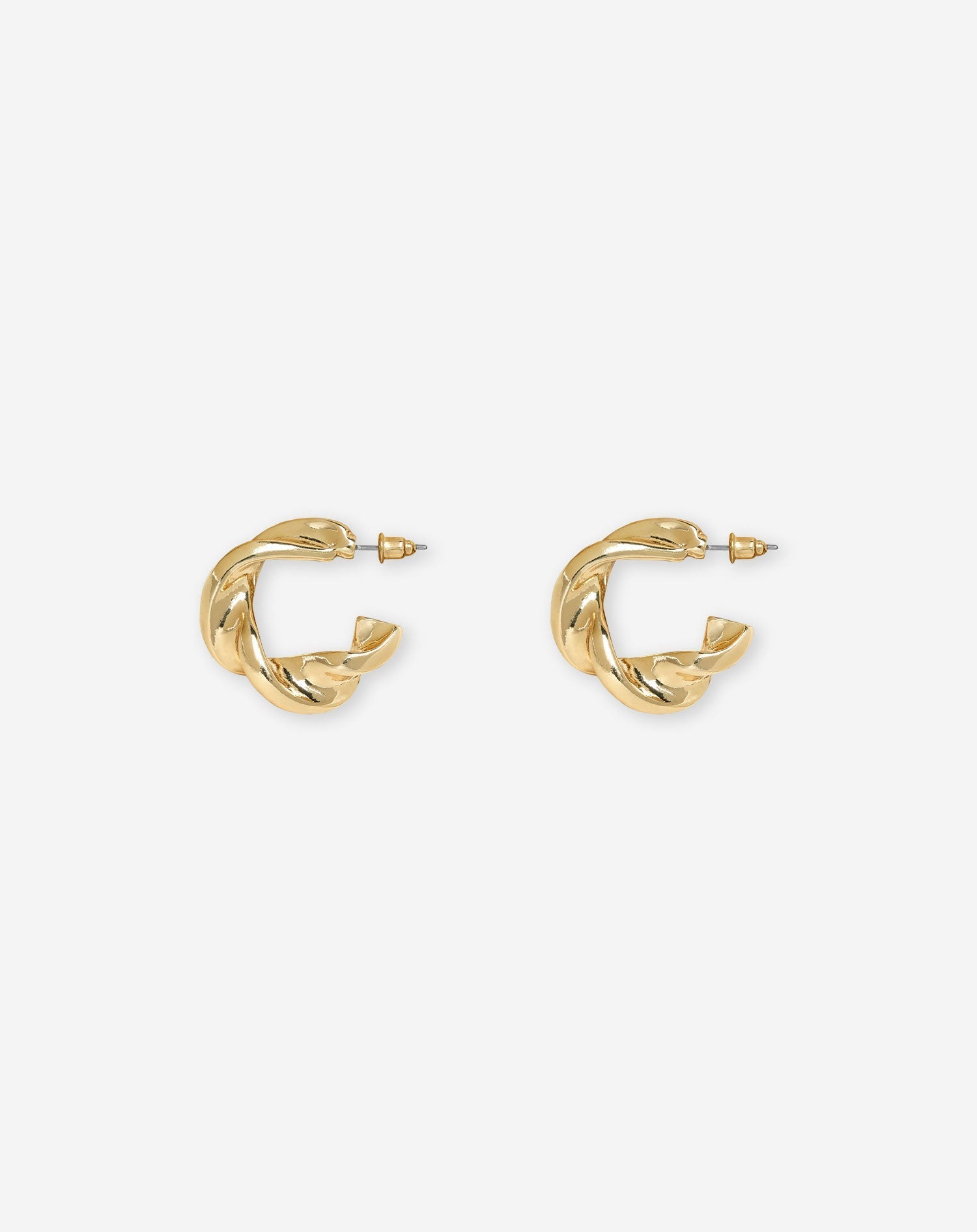 CHUNKY SWIRL EARRINGS GOLD