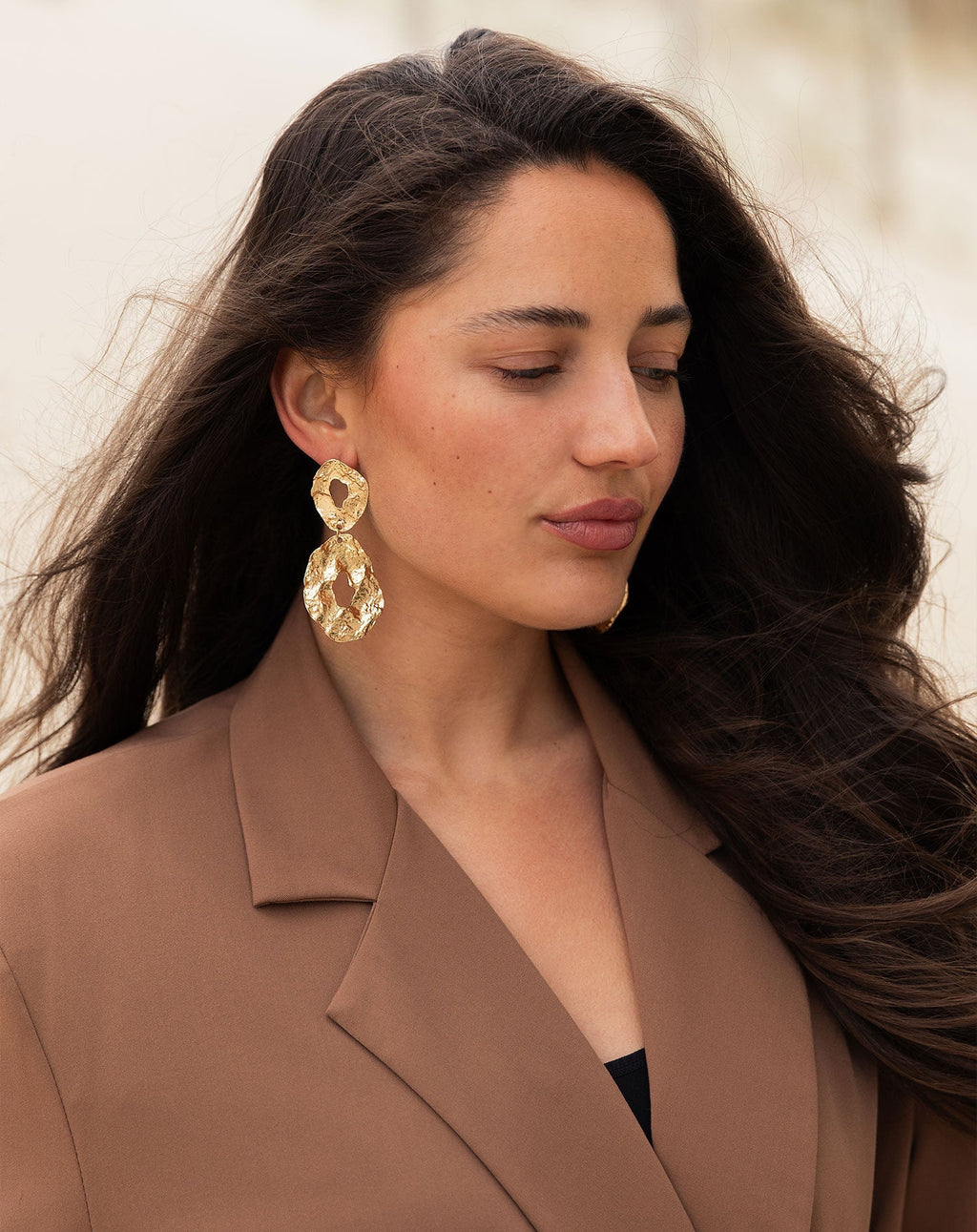 BIG OVAL EARRINGS