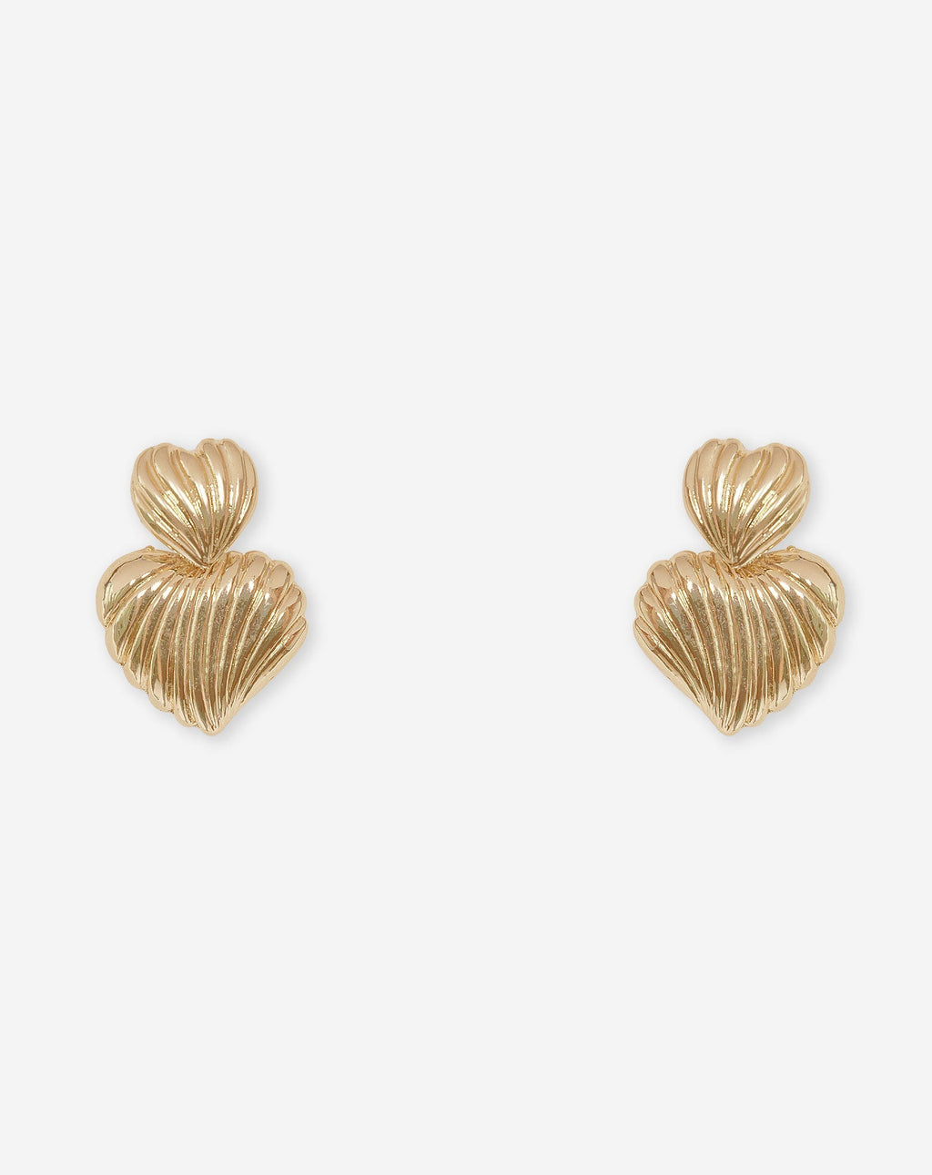PENDIENTES DOBLE CORAZÓN