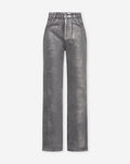METALIC BOOTCUT JEANS GRIS