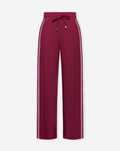 SCUBA PINTUCK TAPE PANTS PETITE BURGUNDY