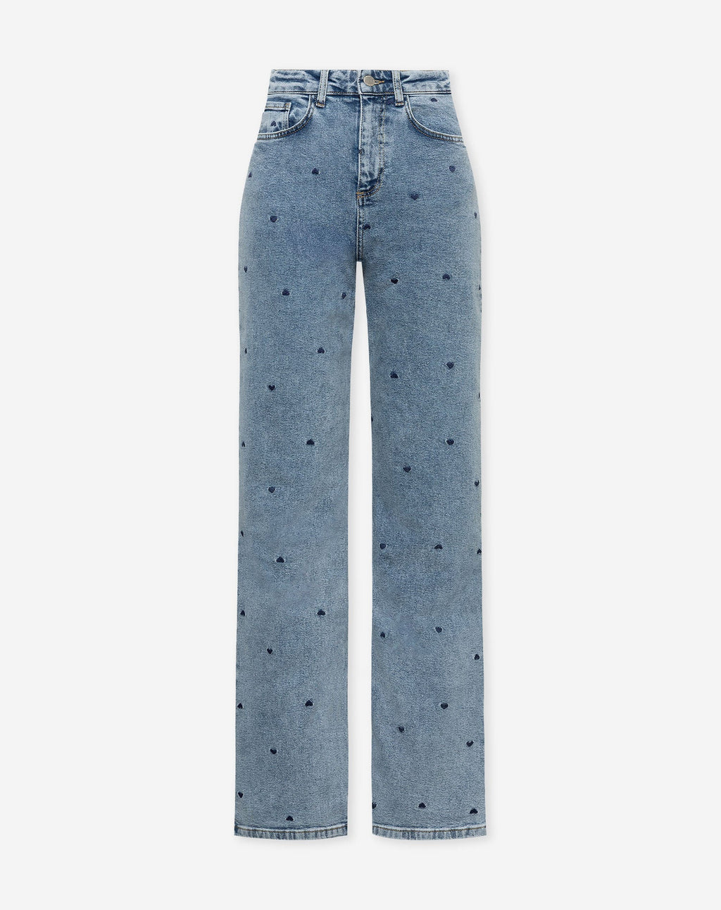 HEART BOOTCUT JEANS MARINEBLAUW