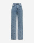 HEART BOOTCUT JEANS MARINEBLAUW
