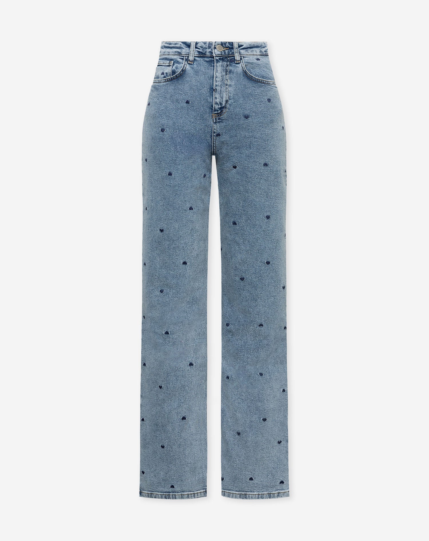 HEART BOOTCUT JEANS MARINEBLAUW
