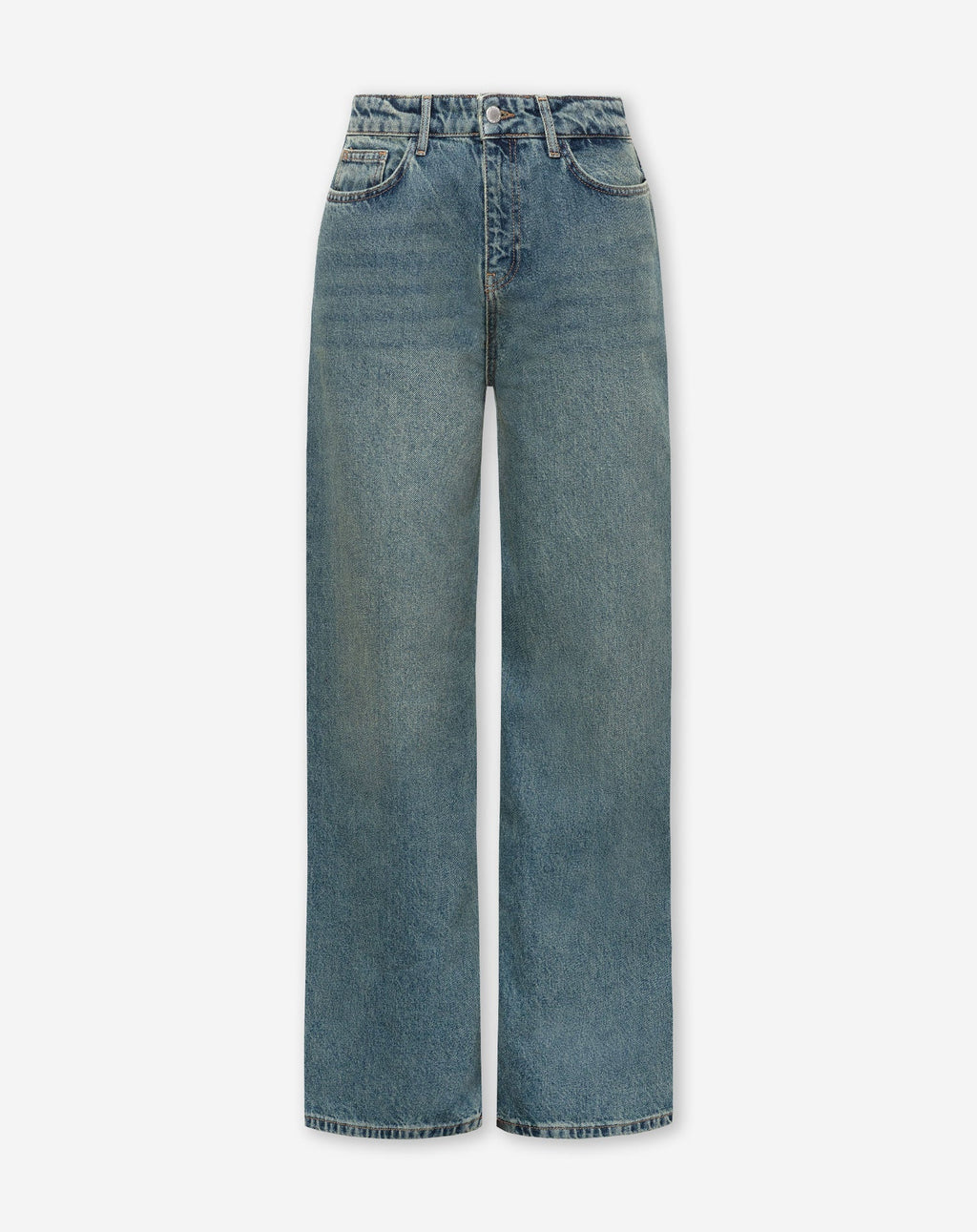 WIDE LEG JEANS TINTED BLAUW 