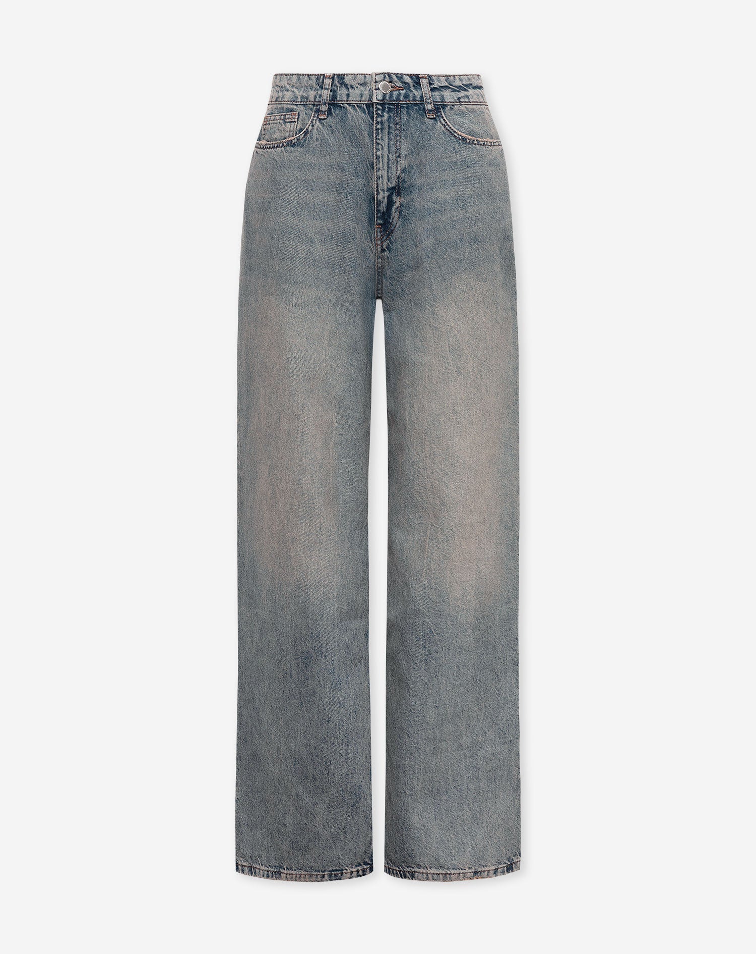 WIDE LEG JEANS VINTAGE BLAUW