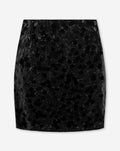 FAY BIG SEQUINS TUBE SKIRT ZWART