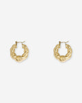 CHUNKY TWISTED HOOP EARRINGS