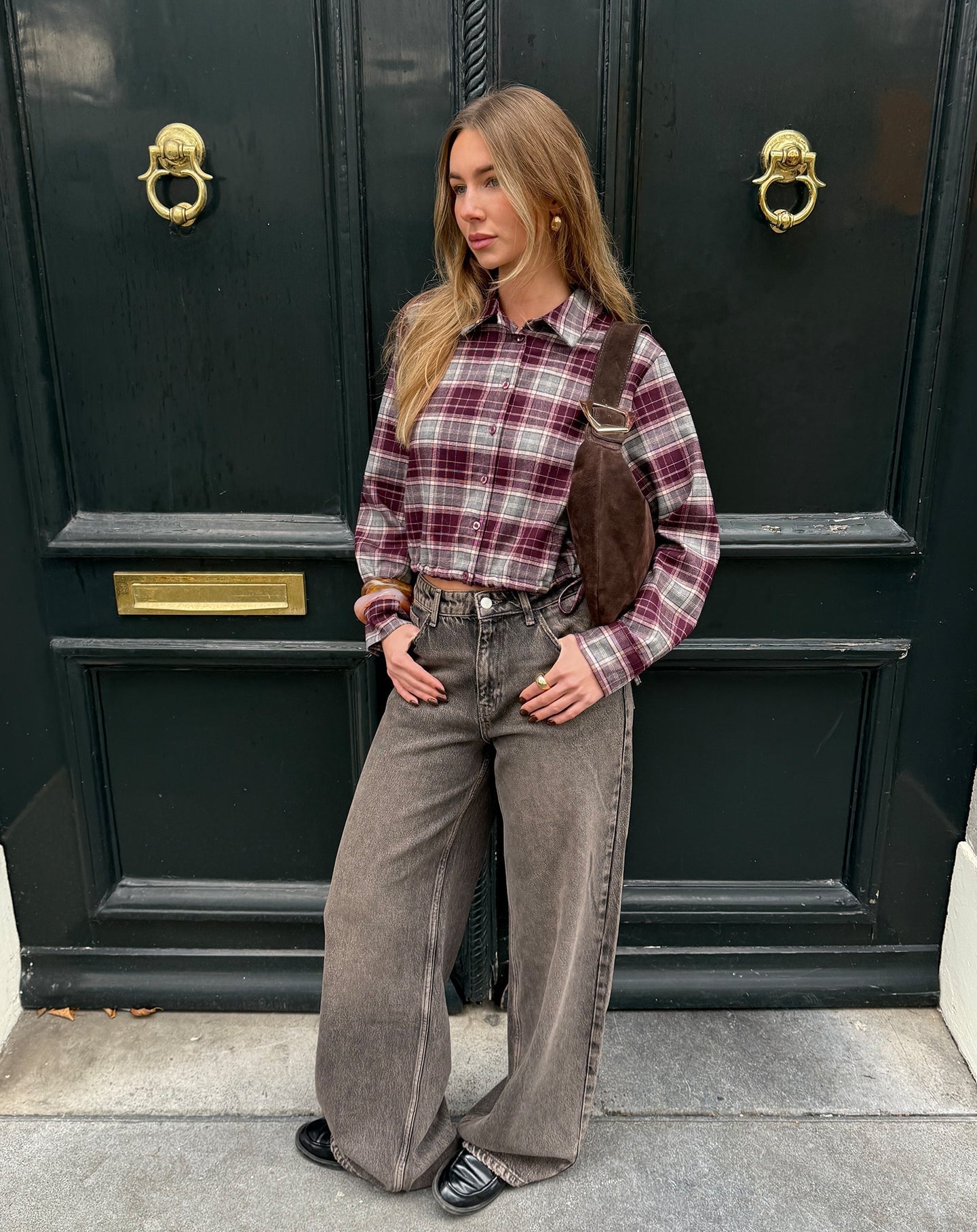 SIERRA WIDE LEG JEANS TINTED GRIJS