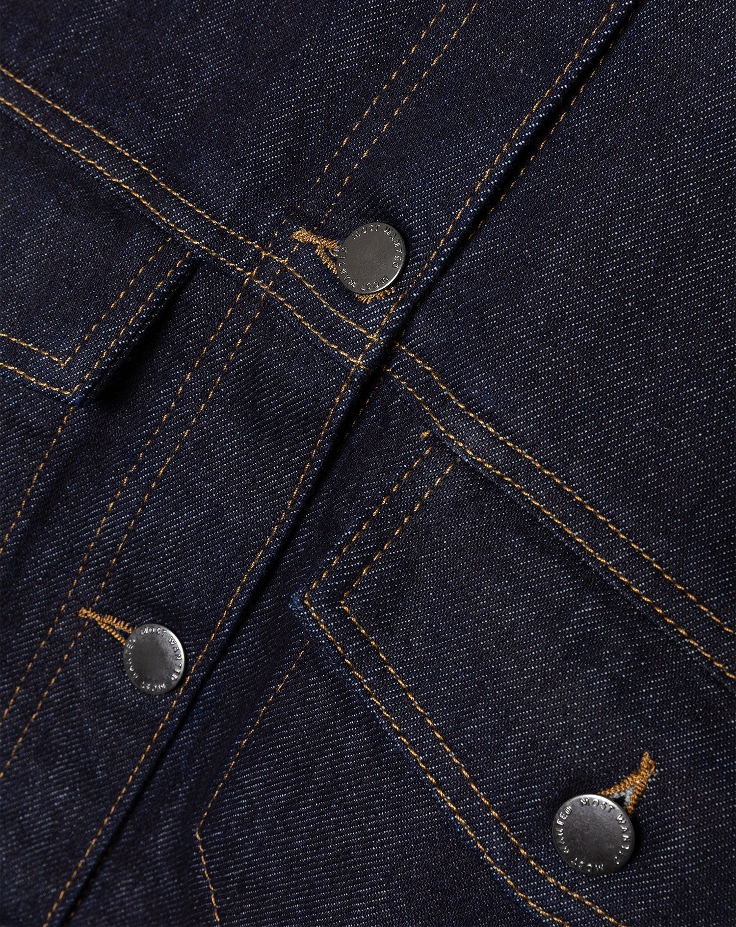DENIM BALLOON JACKET DONKERBLAUW