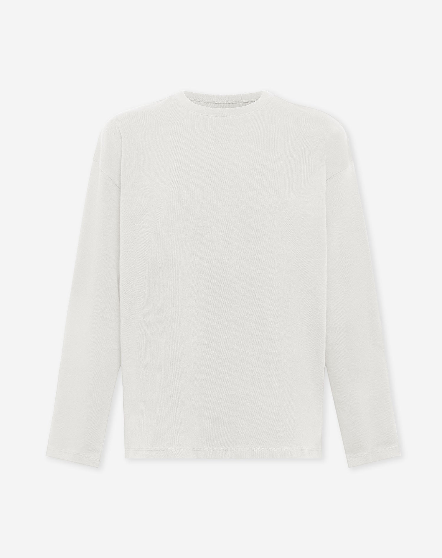 BASIC LONG SLEEVE OVERSIZED TEE CRÈME