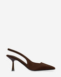 FAUX SUEDE SLINGBACK HEELS BRUIN