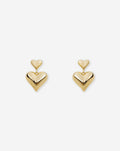 ROSIE DOUBLE HEART EARRINGS