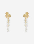 FLOWER PEARL DROP EARRINGS