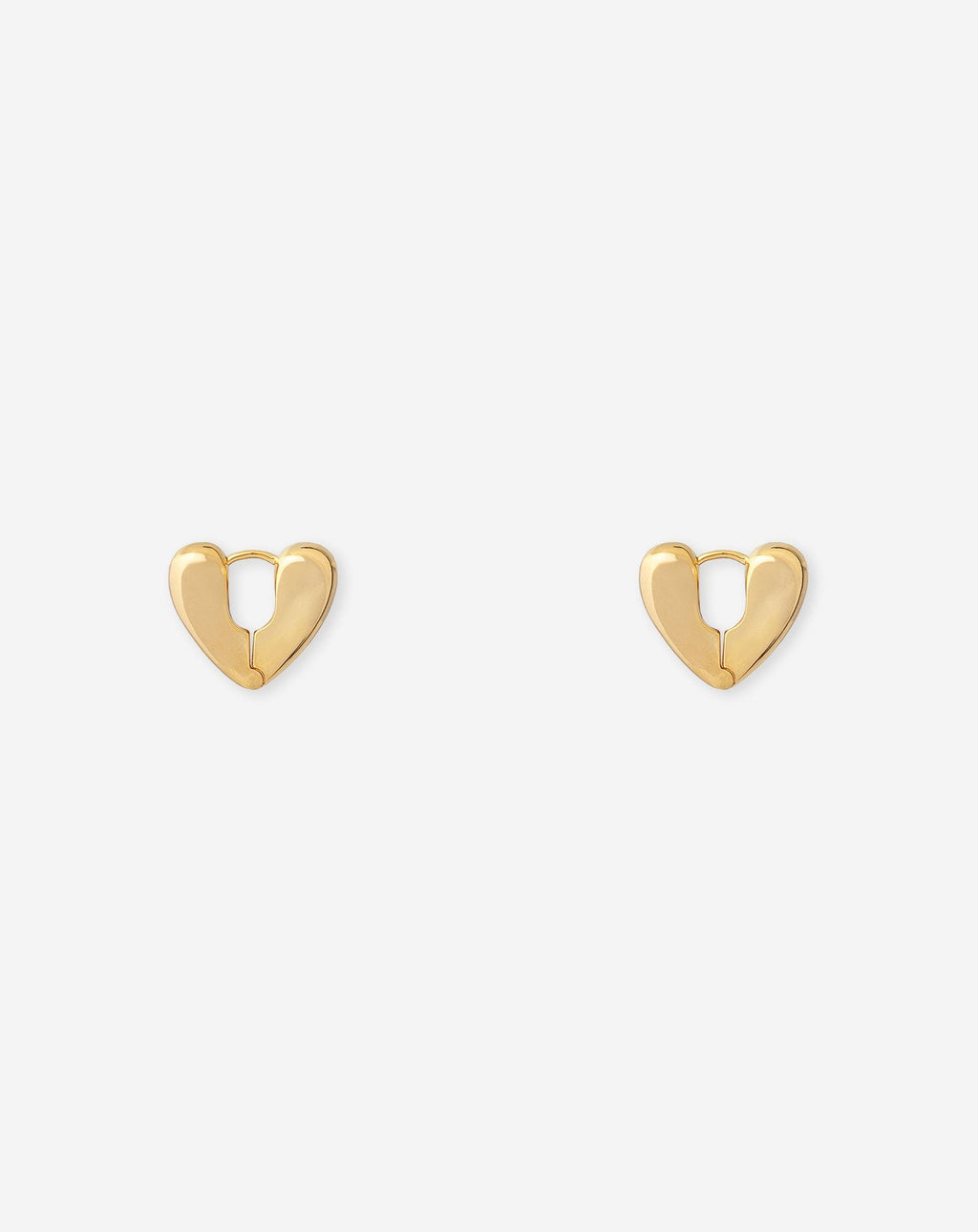 HEART HOOP EARRINGS