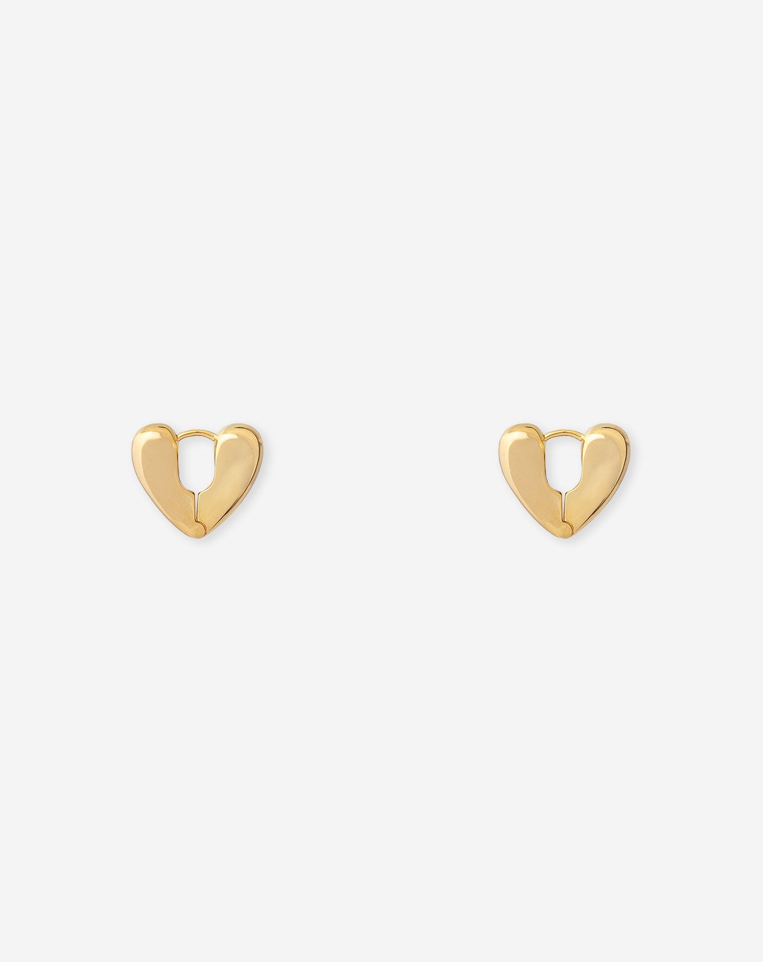 HEART HOOP EARRINGS
