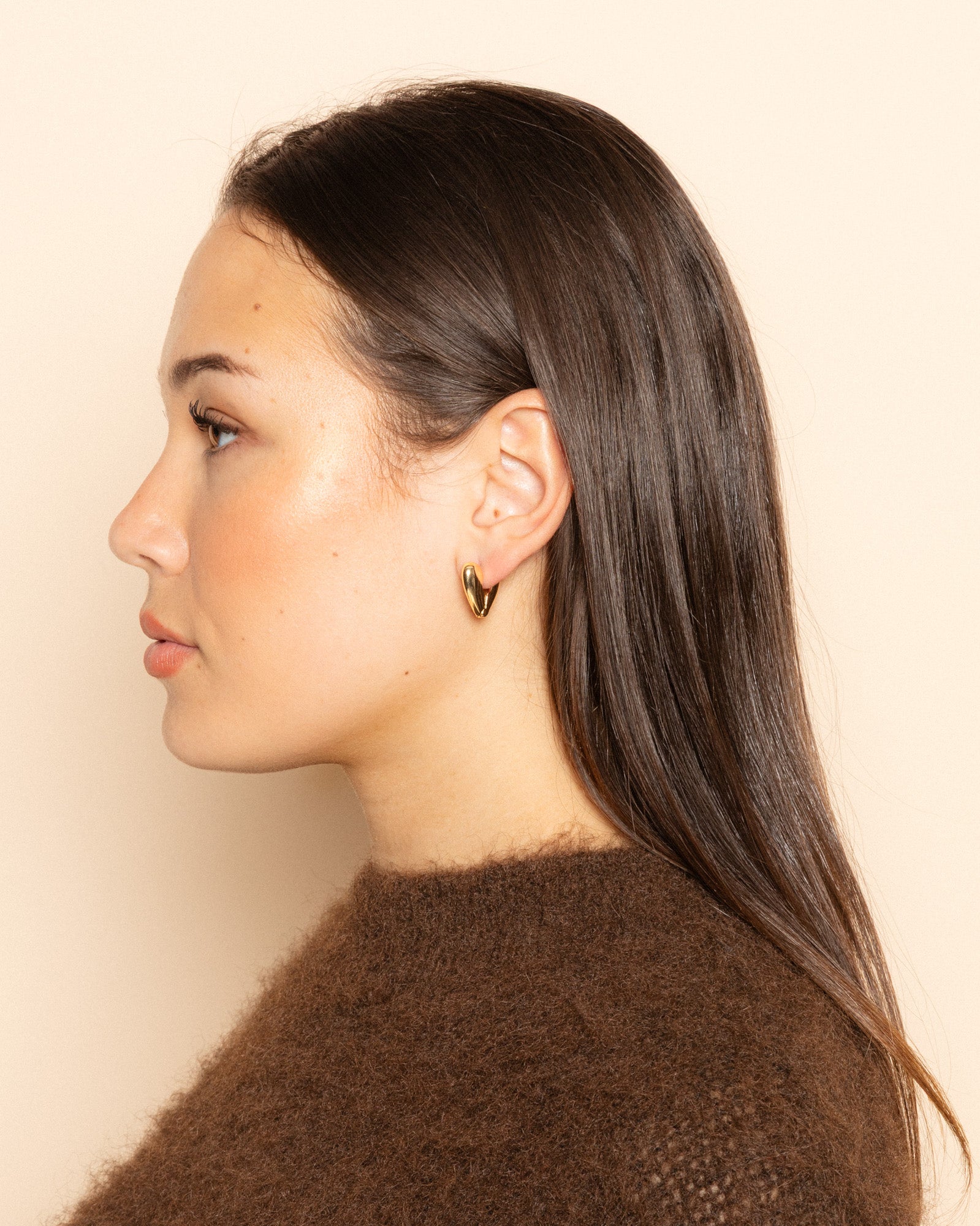 HEART HOOP EARRINGS