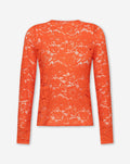 FLOWER LACE TOP ORANJE