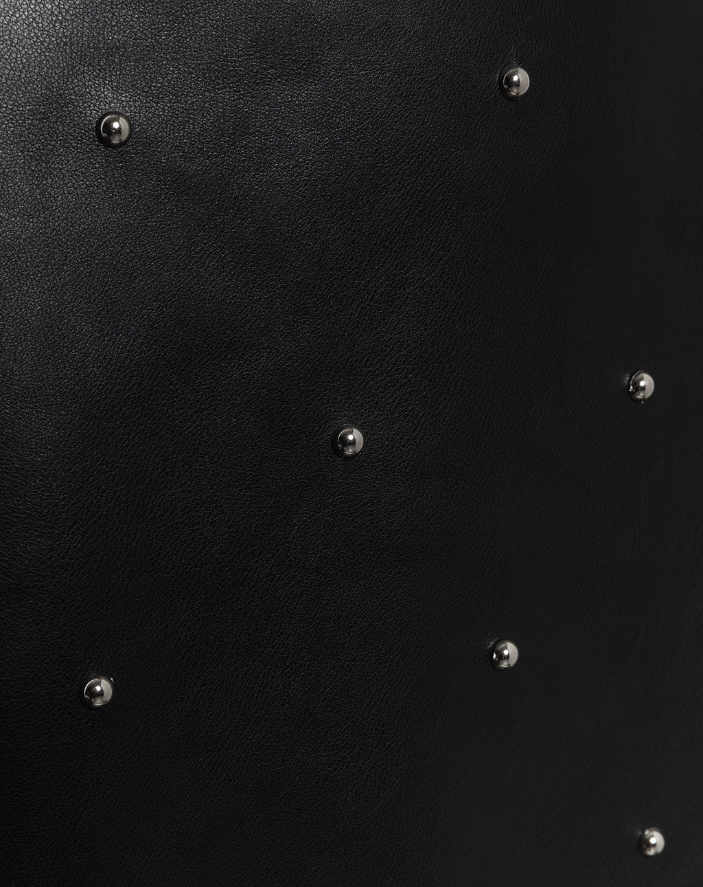 FAUX LEATHER STUDDED SKIRT ZWART